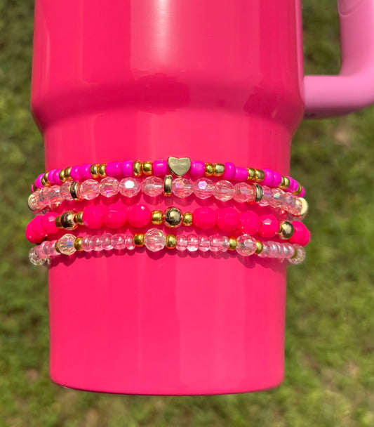 Pink Parade Stanley Cup Bracelets