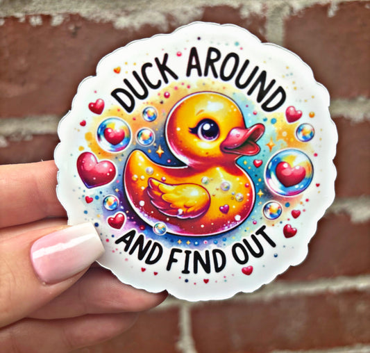 Duck around Tumbler Cup Magnet