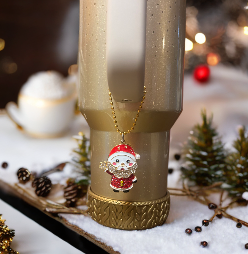 Santa Hat Handle Charm