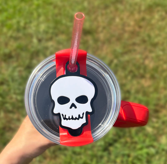 Skull Halloween Topper Straw Topper