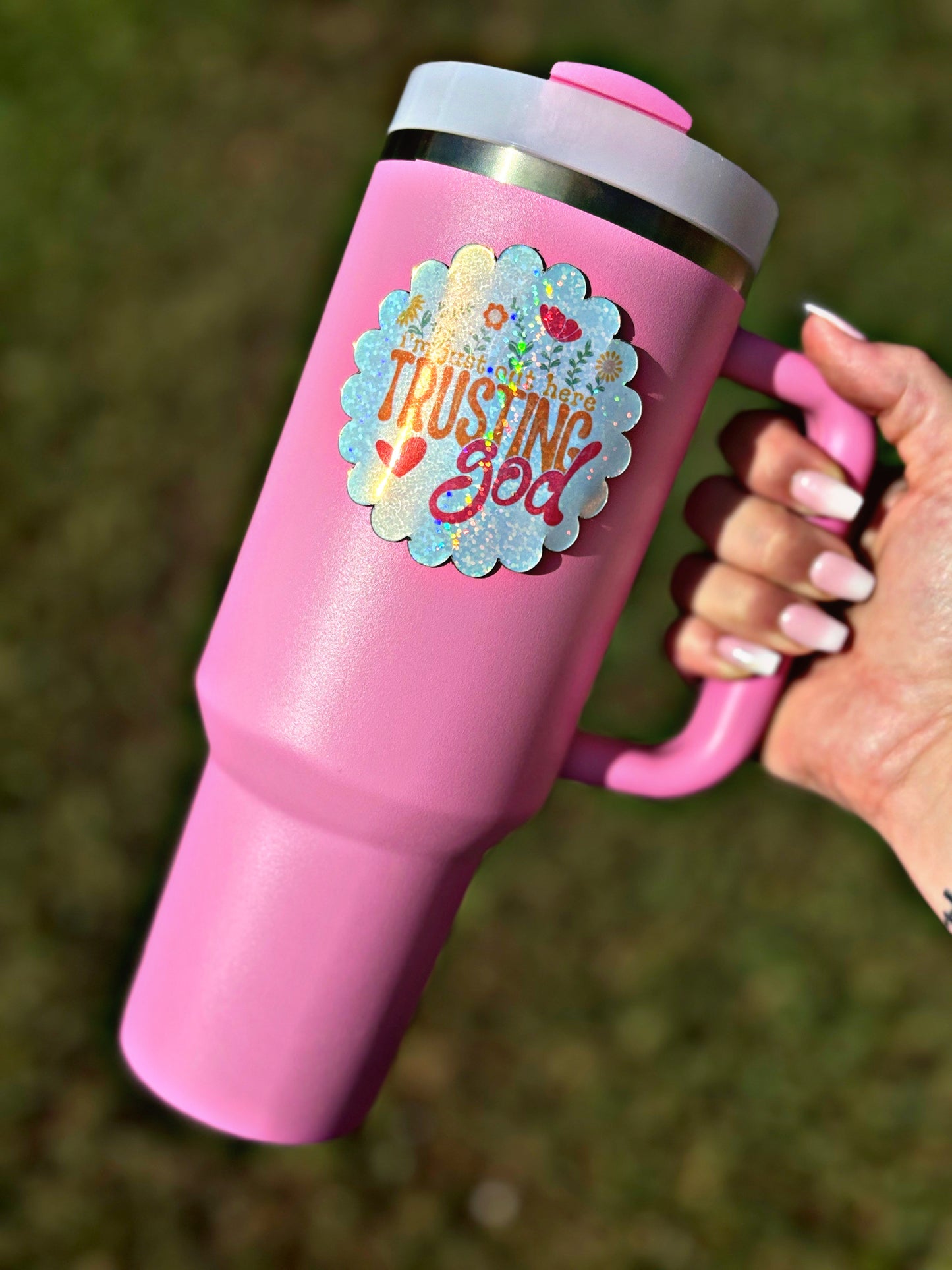 Trusting in God Cup Tumbler Magnet