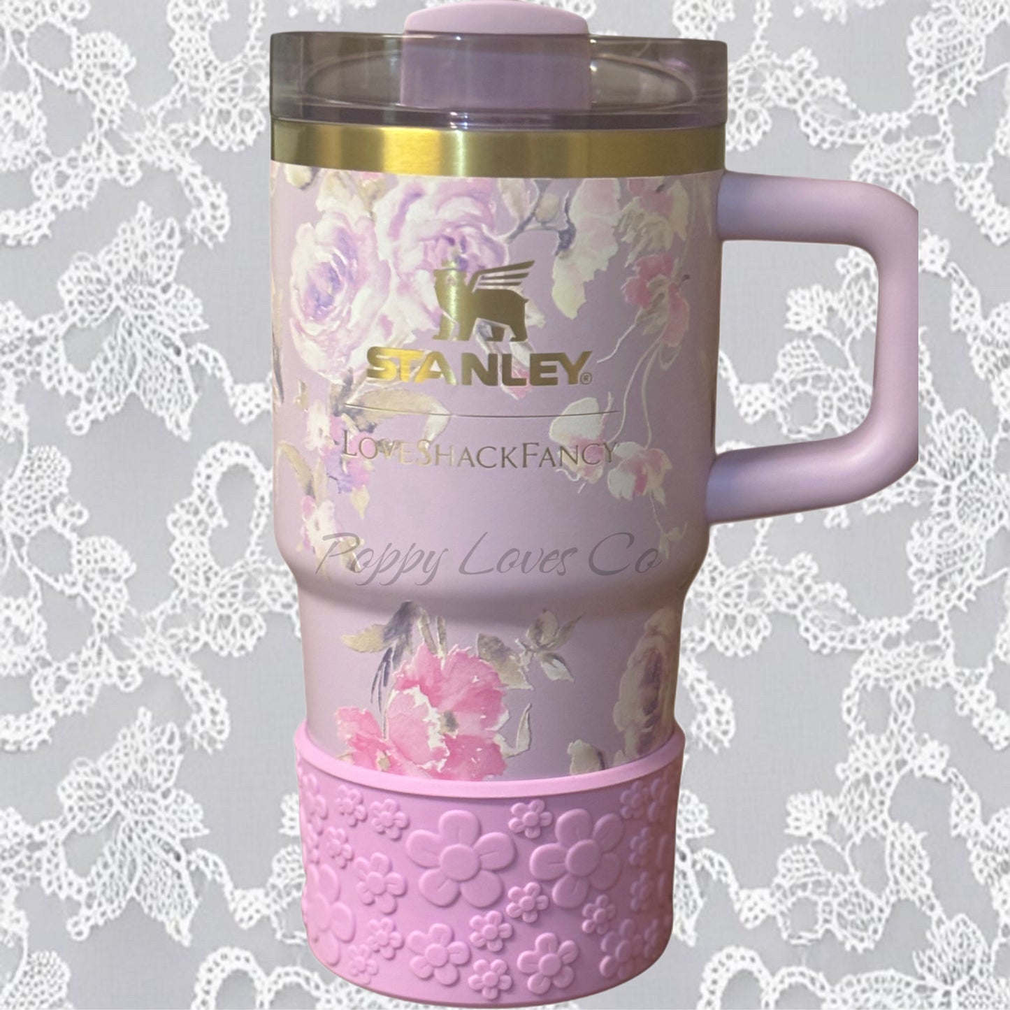 Lavender Flower Silicone Boot