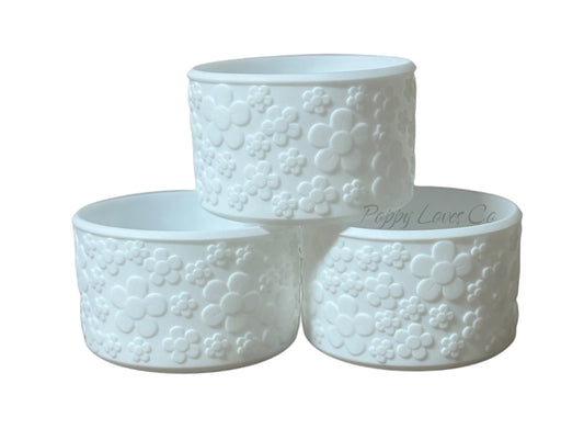 White Flower Silicone Boot