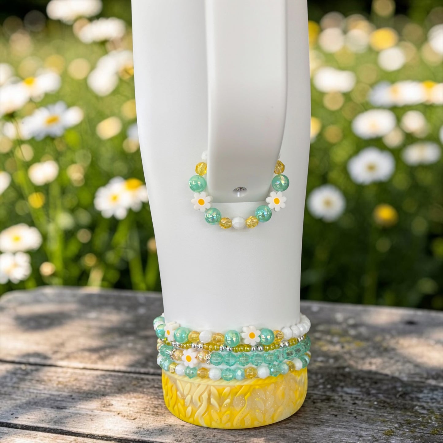 Daisy Ice Shaker Bracelets Wrist or Tumbler
