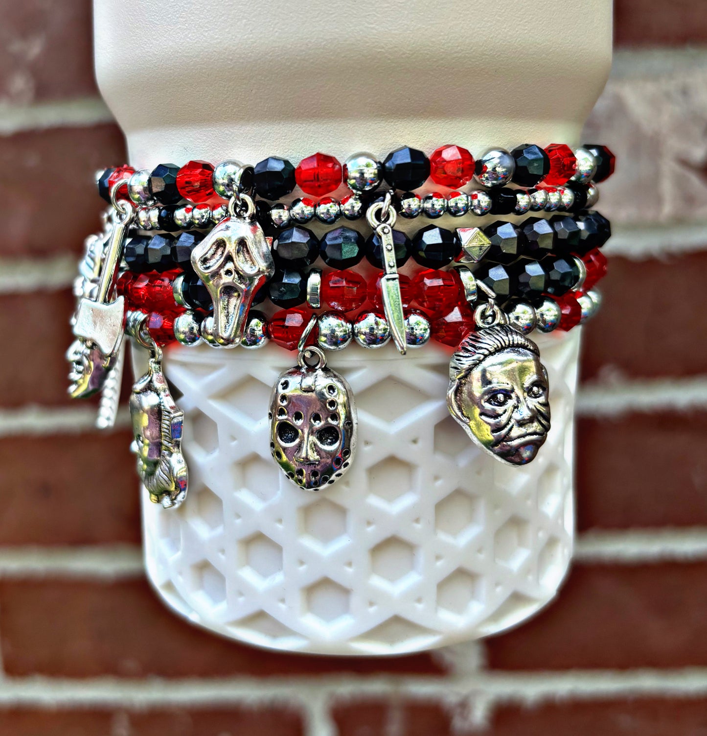 Boys of Fall Halloween Charm Bracelets Stanley Cup Accessories