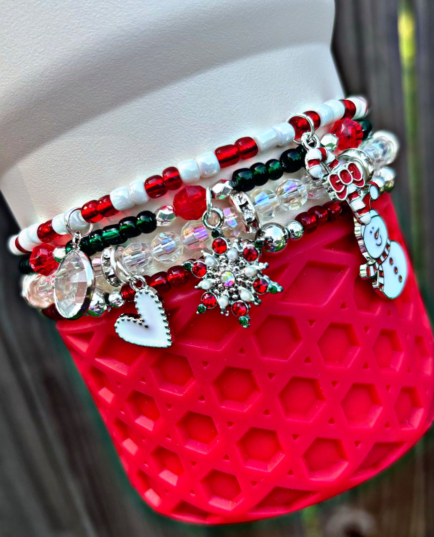 Christmas Festive Cup Bracelets