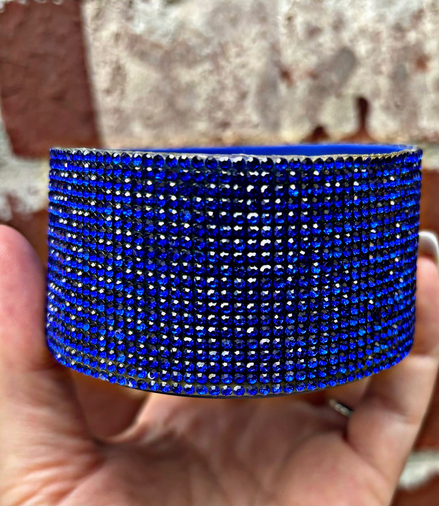 True Blue Rhinestone Silicone Bling Boot