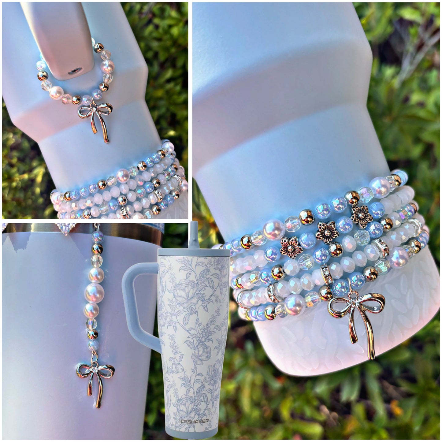 Bleu Toile Ice Shaker Dangle Charm