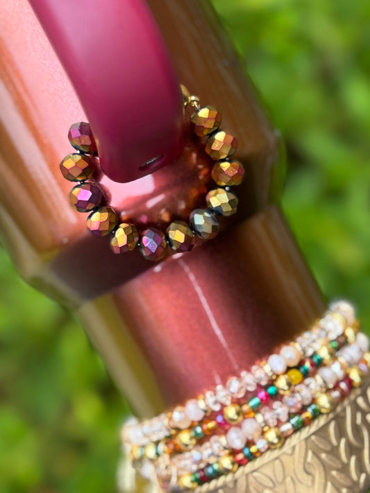 Maple Glow Handle Charm Magnetic Closure