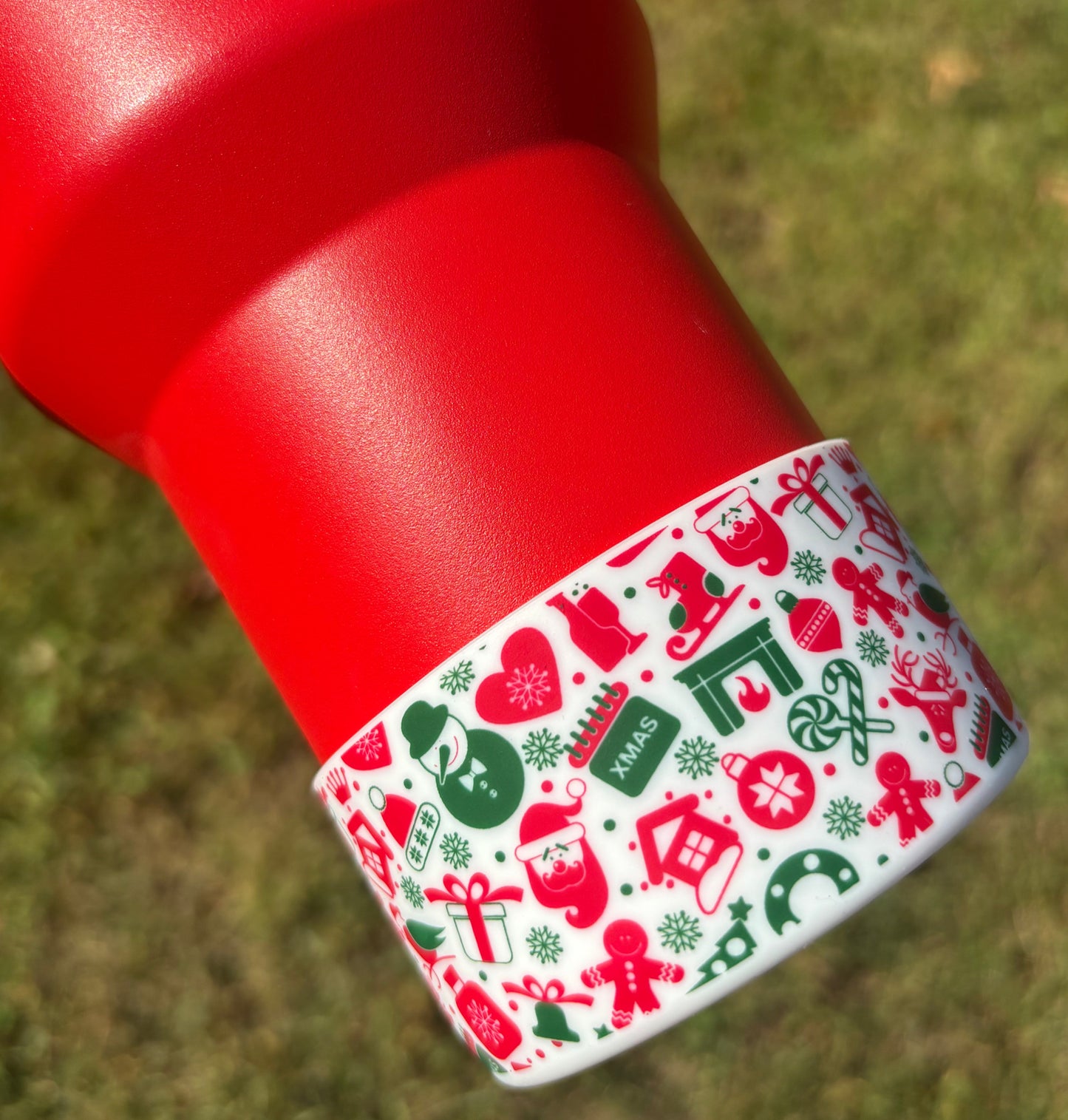 Christmas Spirit Silicone Boot. Cup Accessories