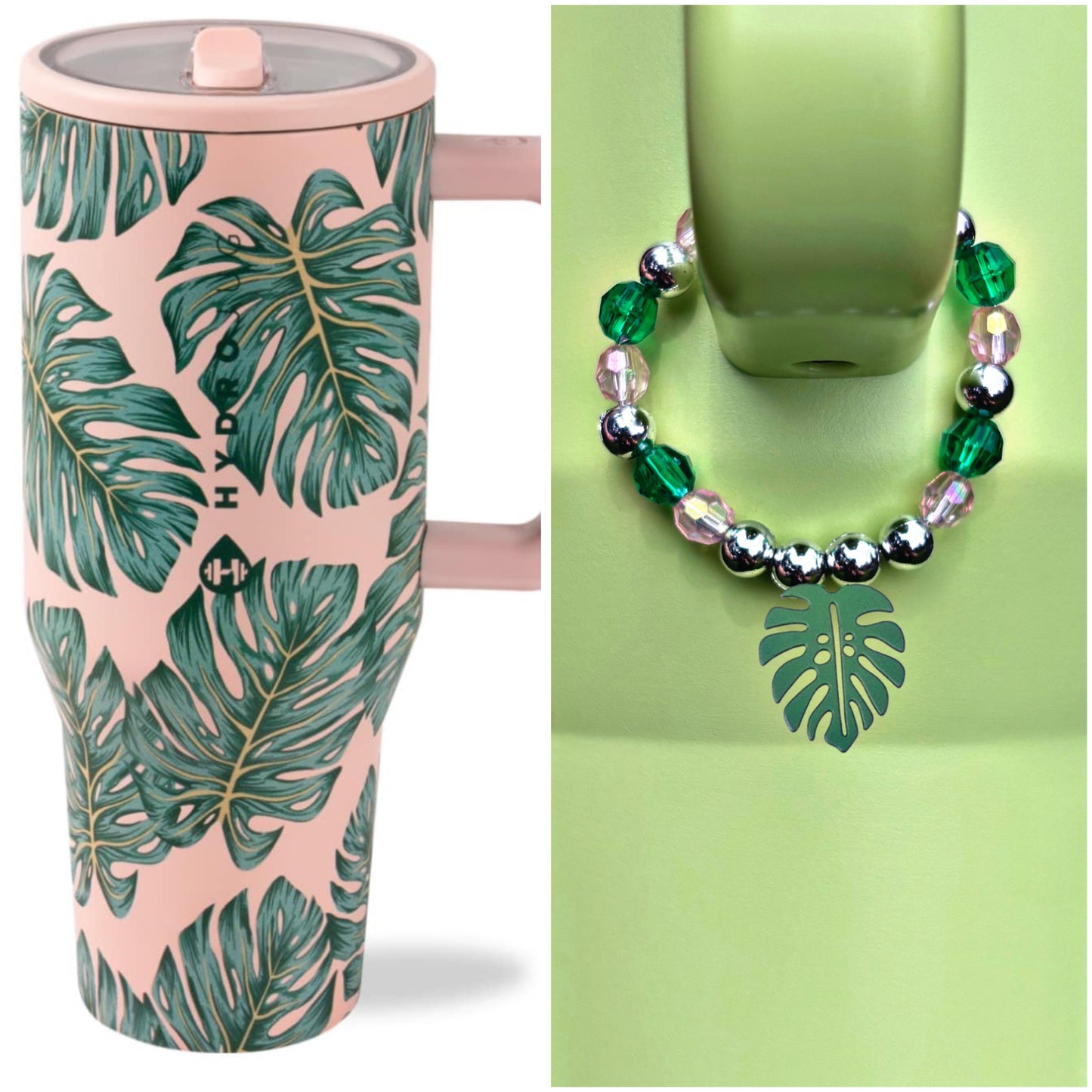 Monstera Hydrojug Cup Handle Charm Cup Accessories