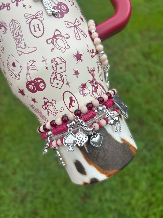 Western Charm Red Cup Bracelets