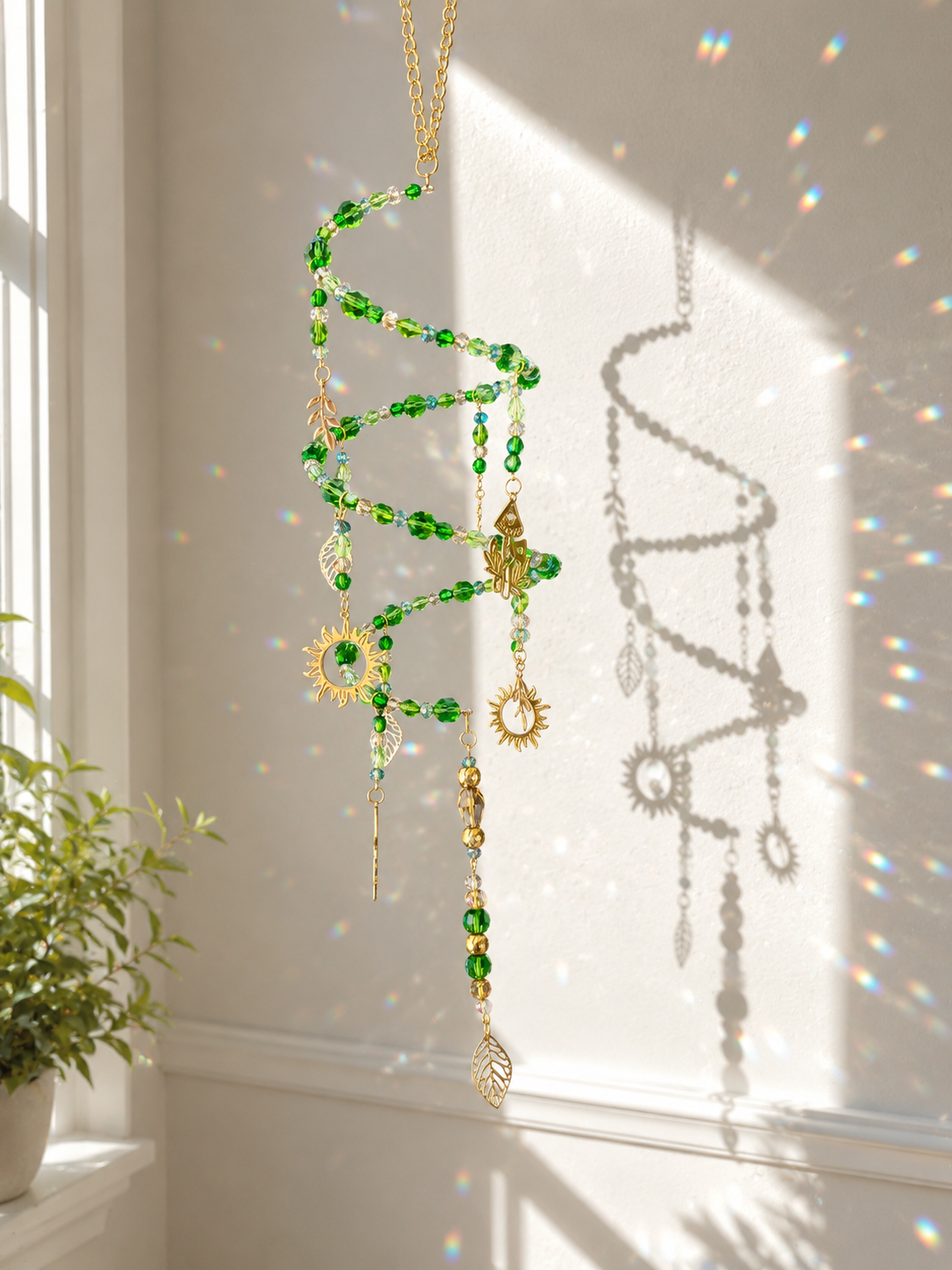 Spiral Glow Garden Sun Catcher