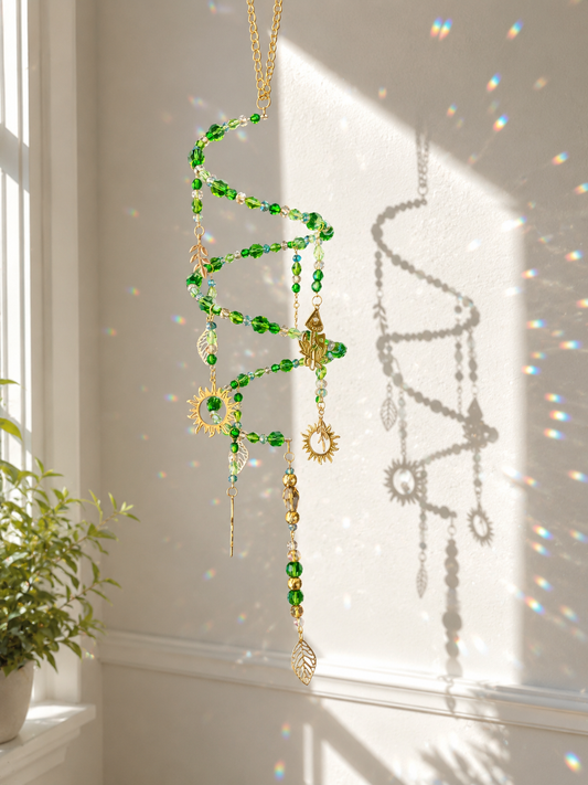 Spiral Glow Garden Sun Catcher
