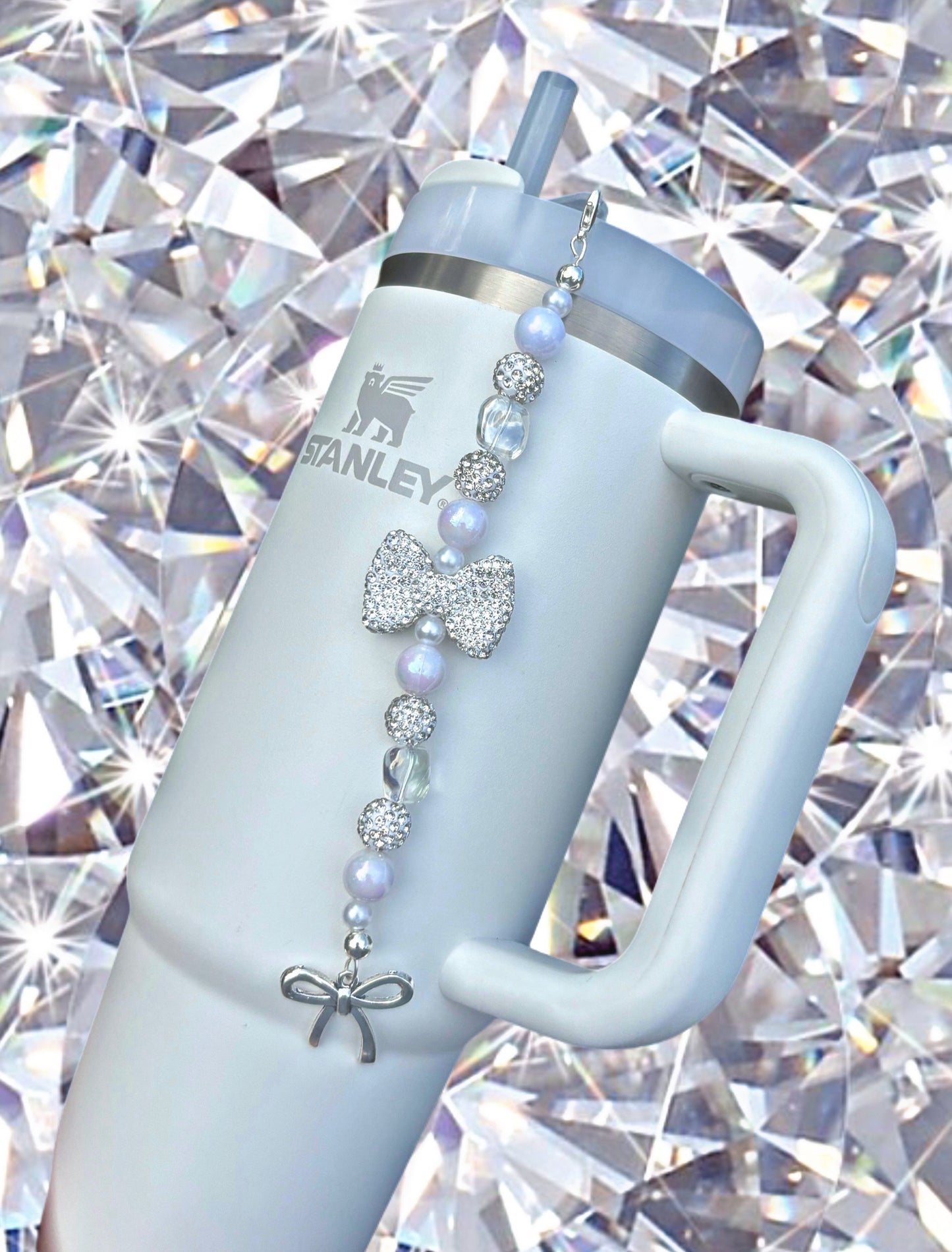 Blingin Bow Cup Charm. Choose your cup compatibility.