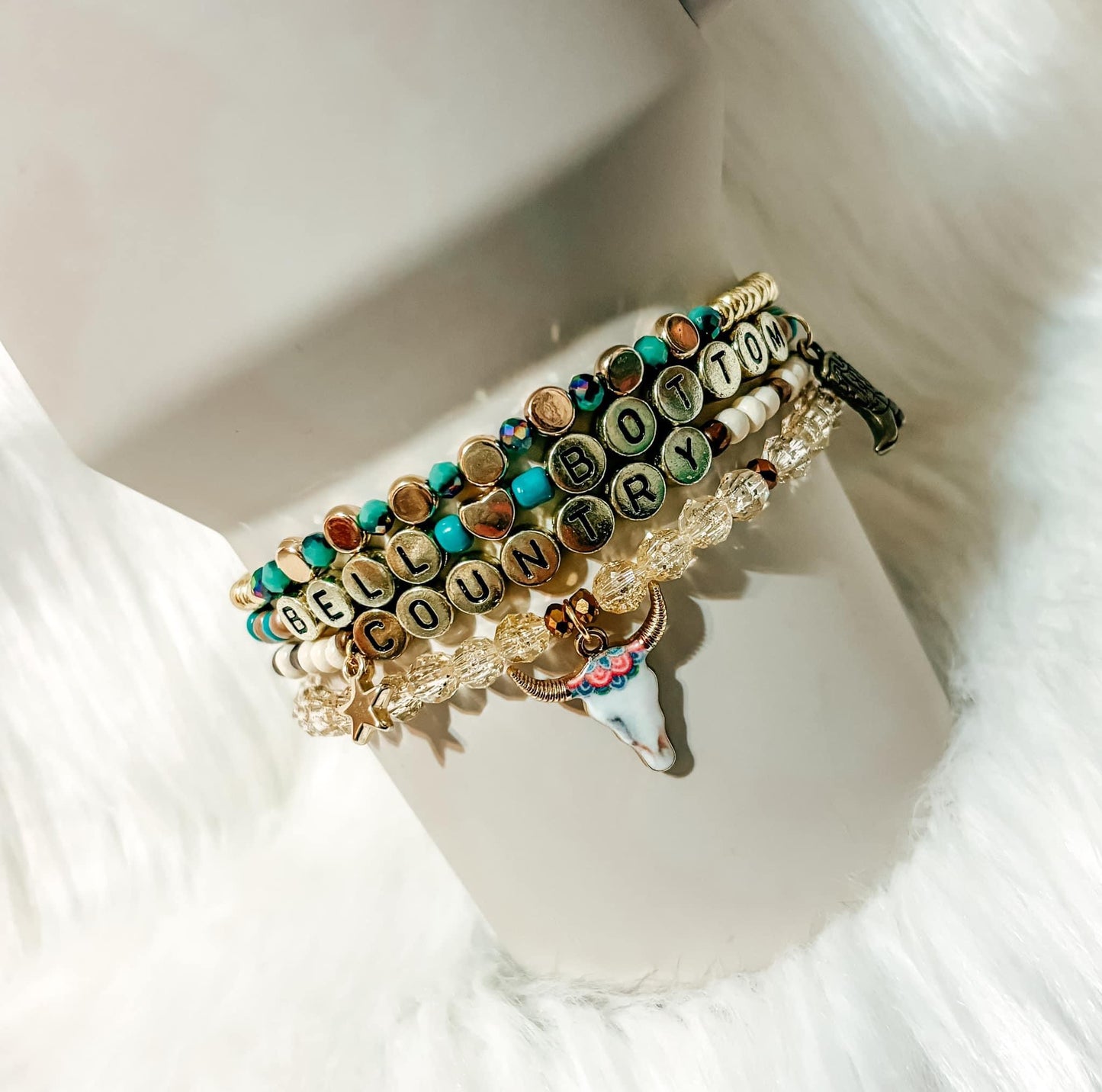 Bell Bottom Country Gold Cup Bracelets Accessories