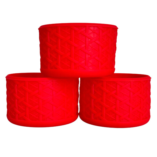 Red Woven Silicone Boot