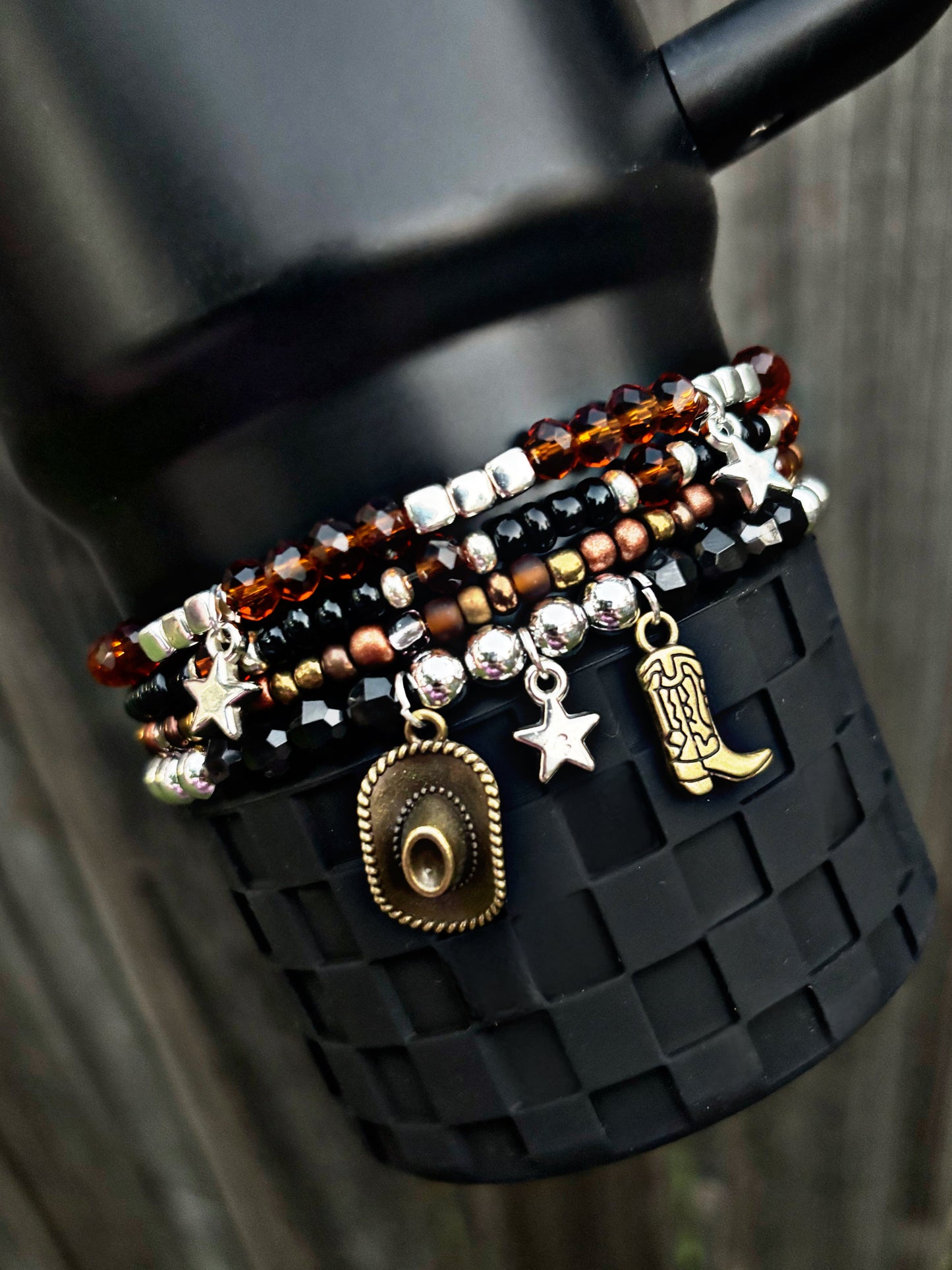 Cowboy Ken Doll Cup Bracelets