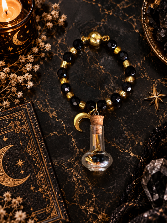 Black Magic Potion Bottle Magnetic Handle Charm