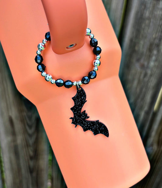 Breloque pour poignée d'Halloween en forme de chauve-souris - Accessoires pour la Coupe Stanley