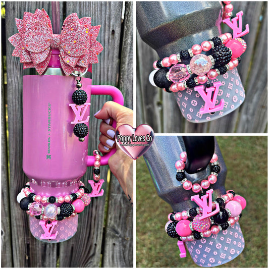Pink & Black Designer Inspired Accessories