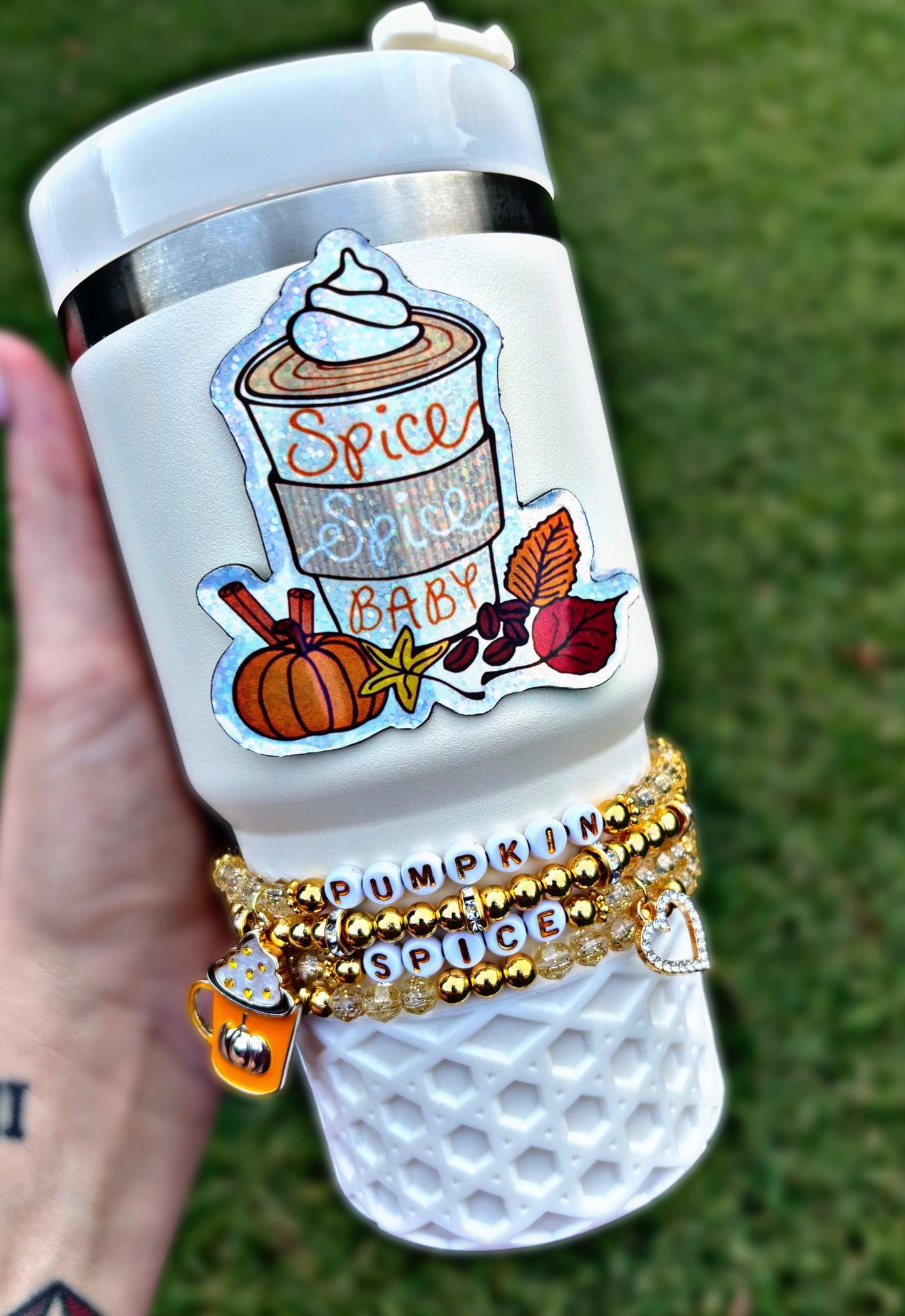 Pumpkin Spice Cup Bracelets