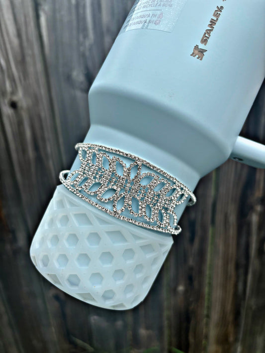 Royal Rhinestone Cuff Cup Bracelets. Stanley Cup Accessories