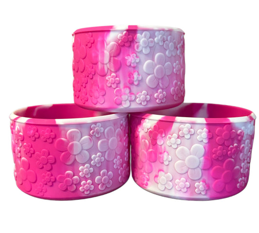 Hot Pink Fusion Flower Silicone Boot