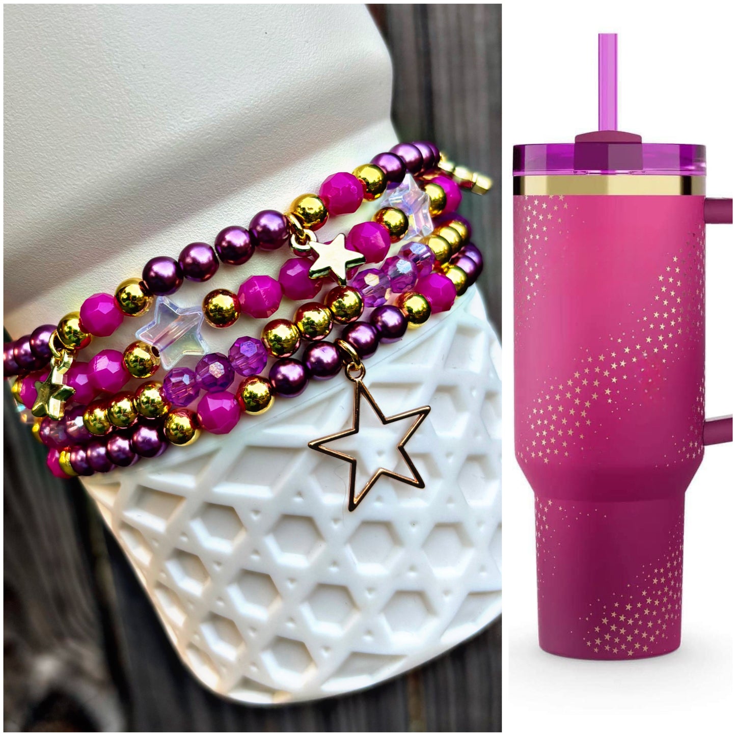 Barb Stars Cup Bracelets