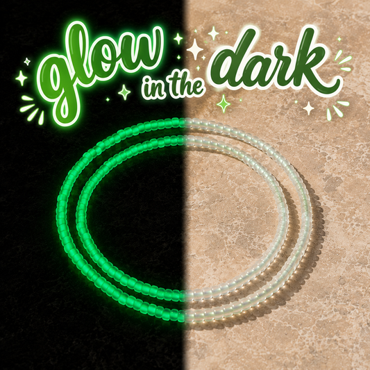 Green Glow in the Dark Bracelets Wrist or Tumbler
