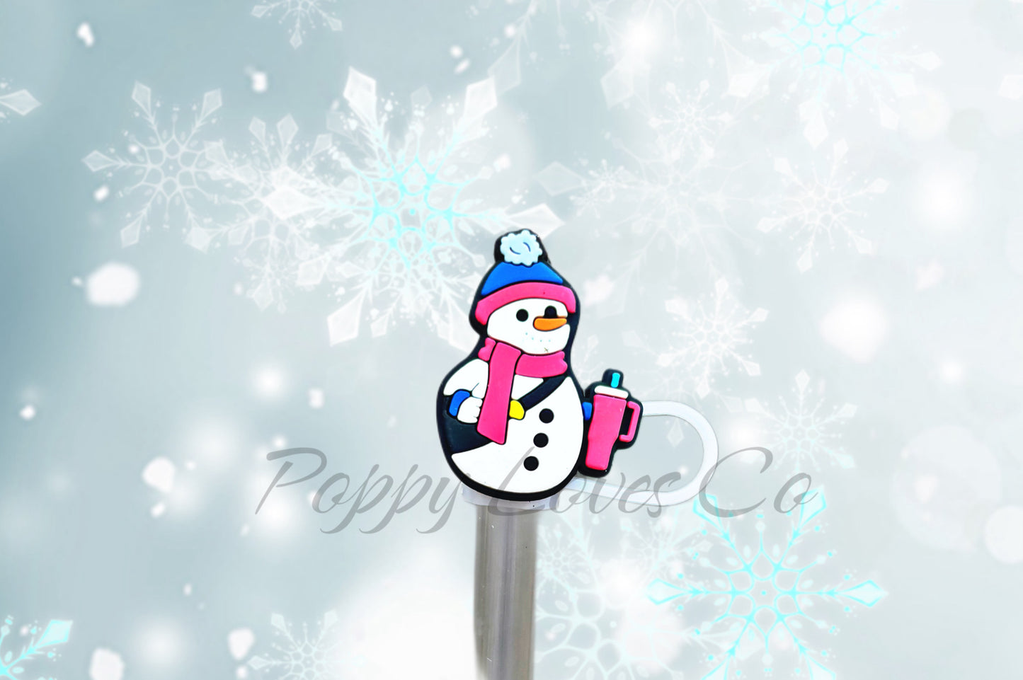 Snowman Straw Topper