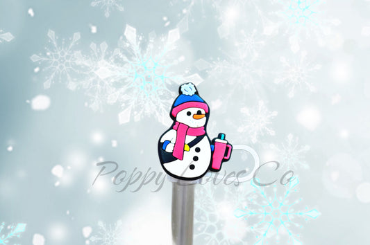 Snowman Straw Topper