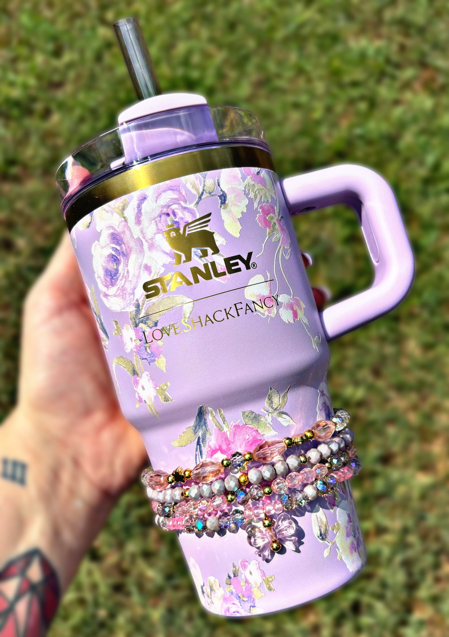 Happy Thoughts LoveShack Fancy Cup Bracelets Stanley Cup Accessories