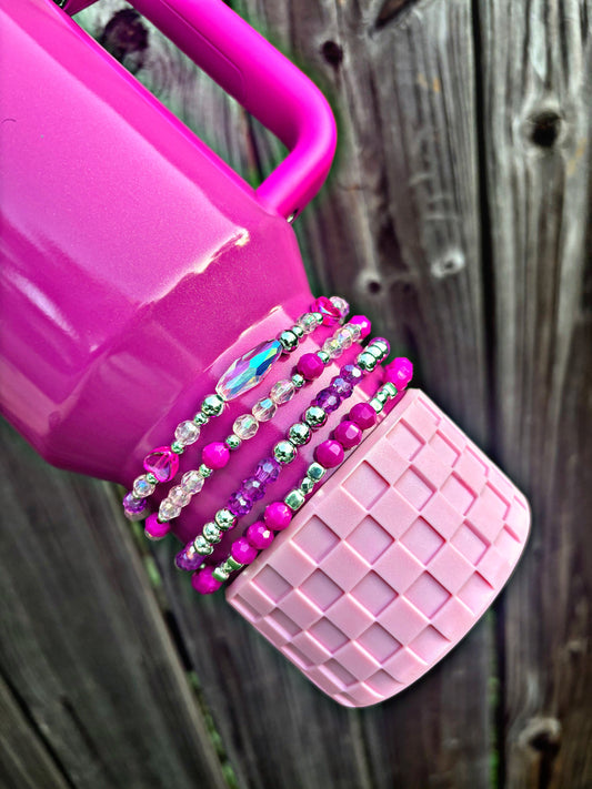 Punch Shimmer Cup Bracelets. Winter Wonderland Collection.