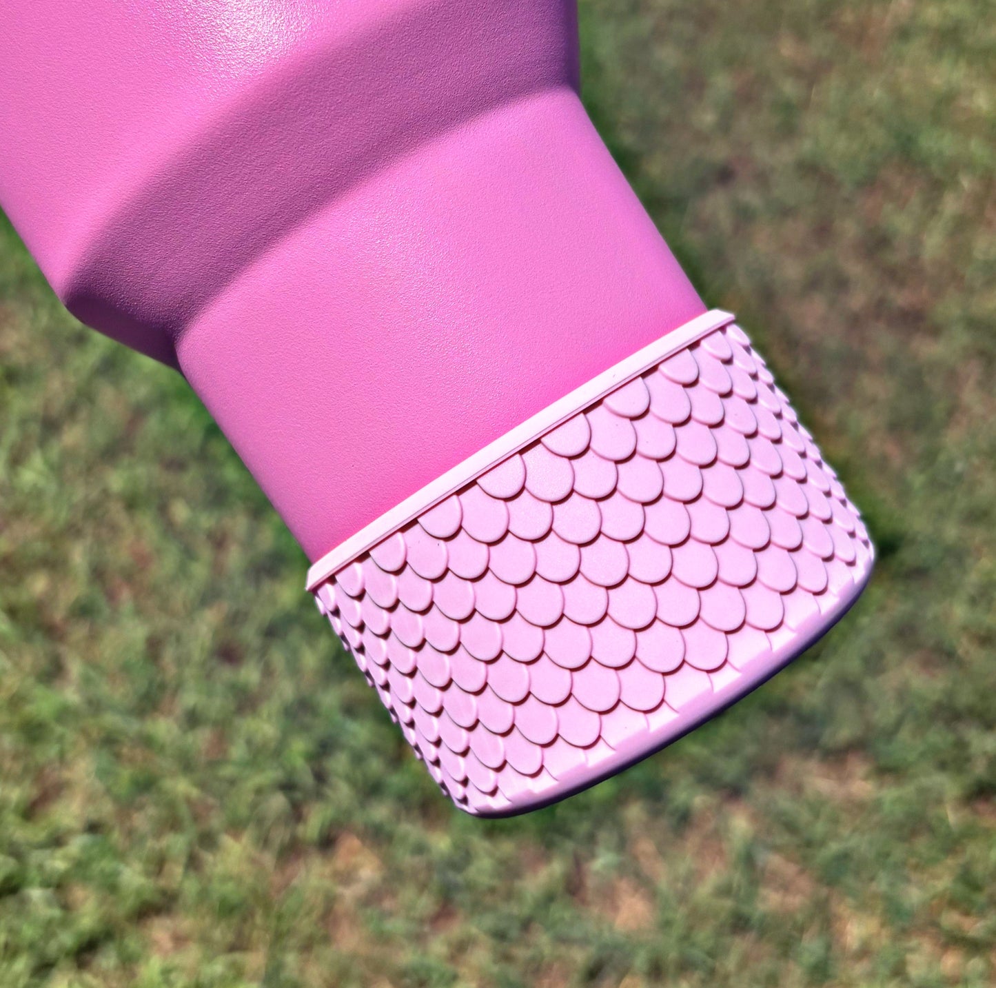 Light Pink Mermaid Scales Silicone Boot. Stanley Cup Accessories