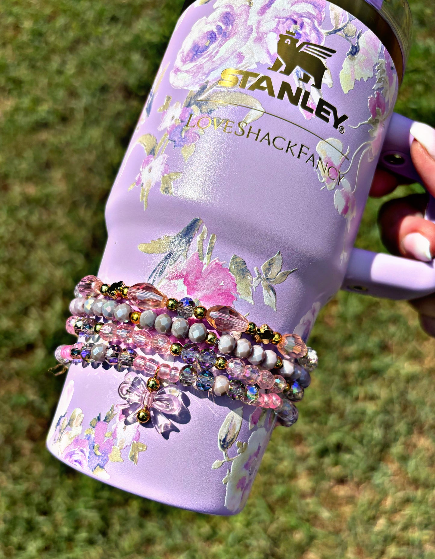 Happy Thoughts LoveShack Fancy Cup Bracelets Stanley Cup Accessories