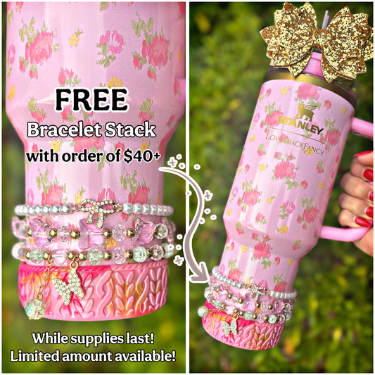 Loveshack Bracelets~If the order total is not at $40 or greater before all discounts are applied, the order will be canceled.