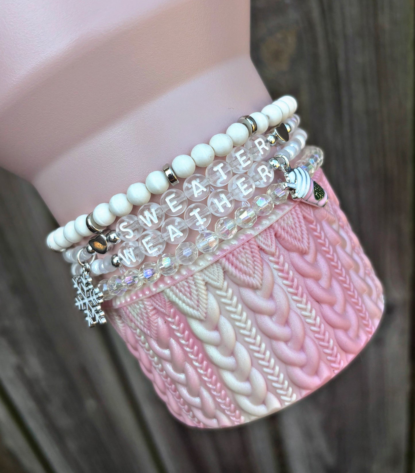 Sweater Weather Cup Bracelets