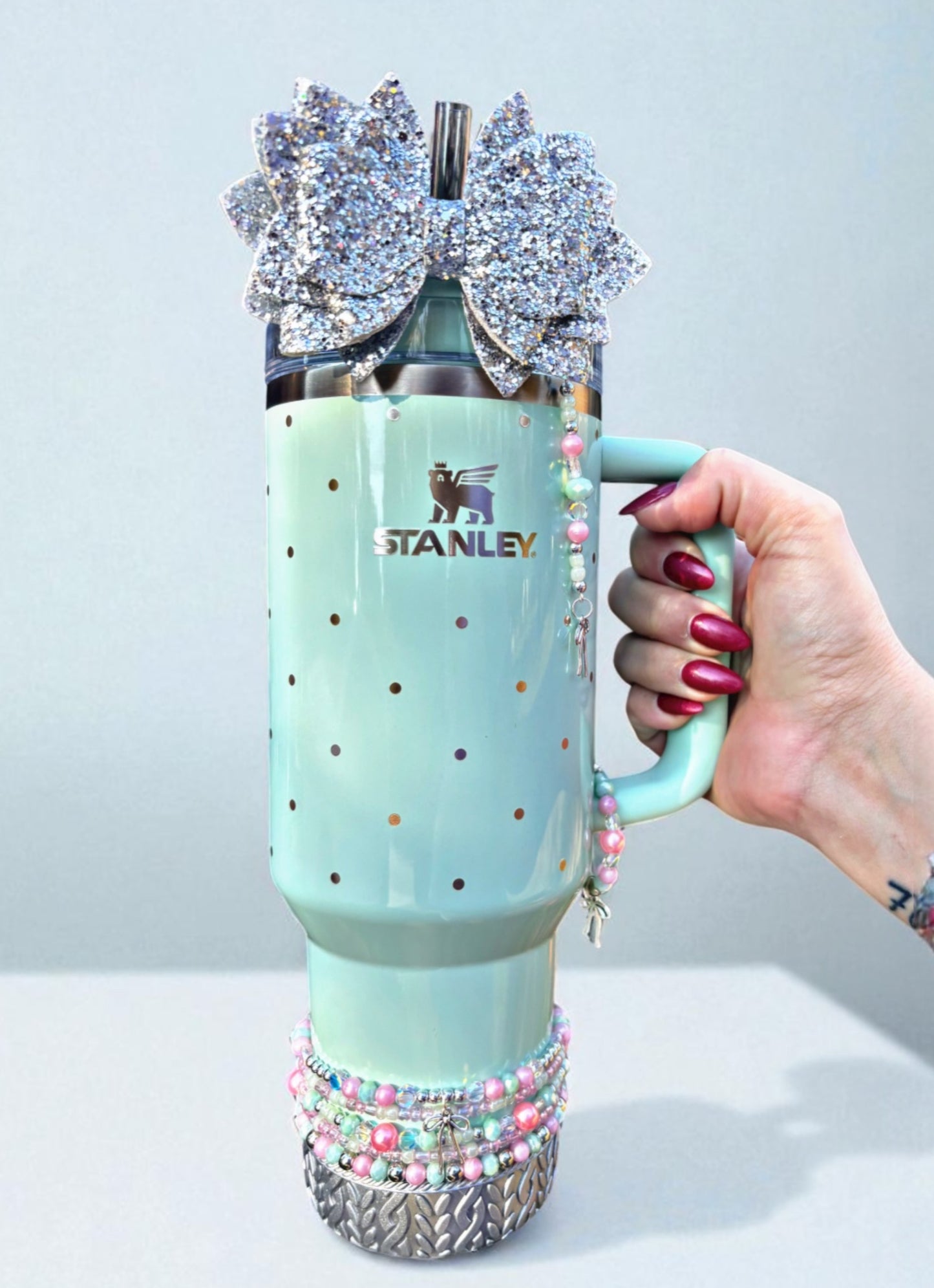 Peppermint Polka Dot Accessories