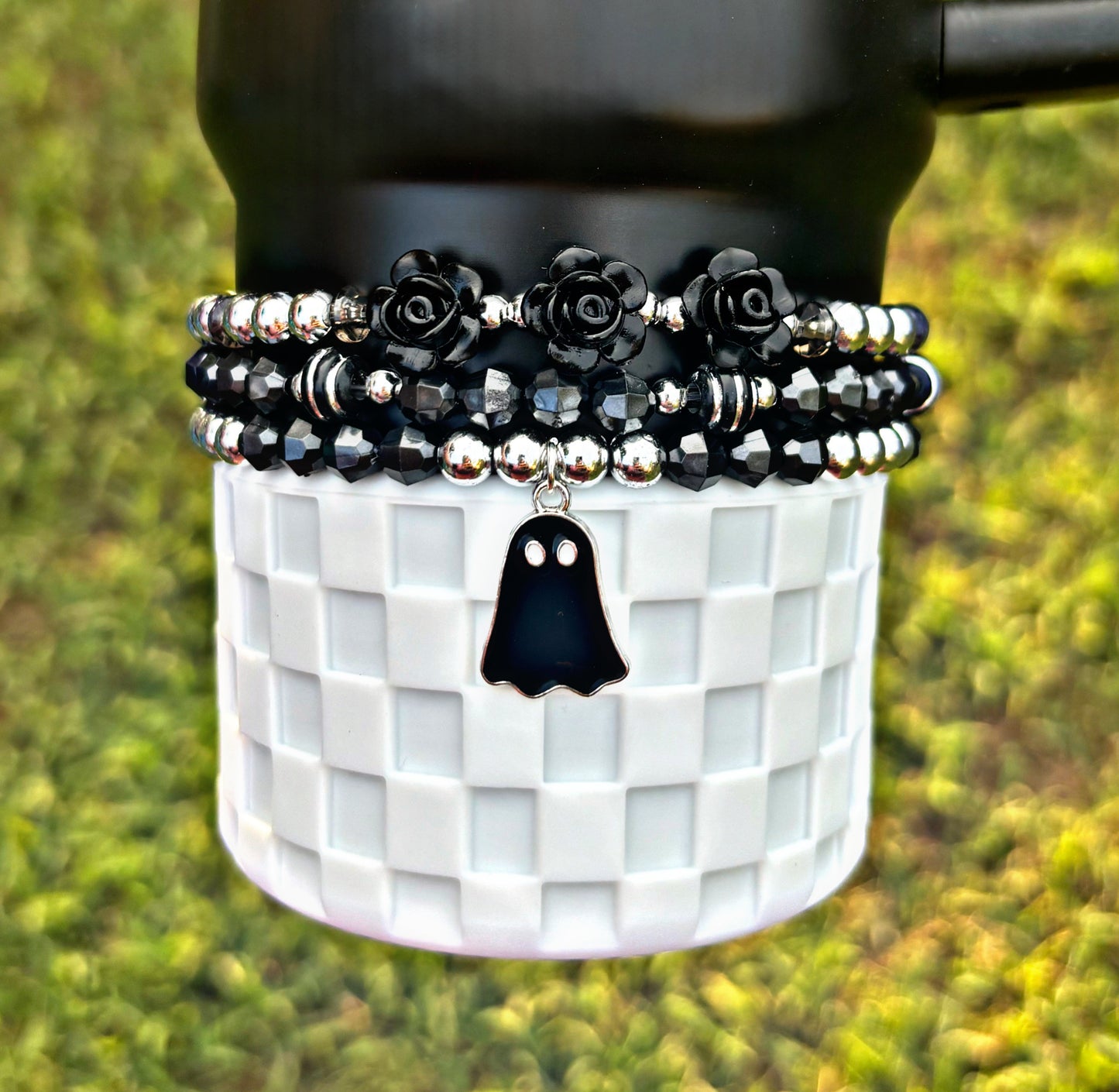 Gothic Rose Ghost Cup Bracelets