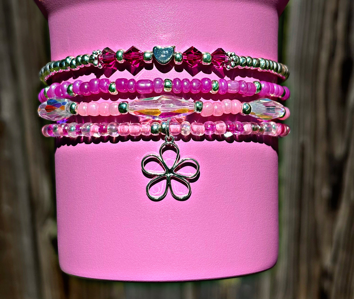 Peony Cup Bracelets. Stanley Cup Accessories.