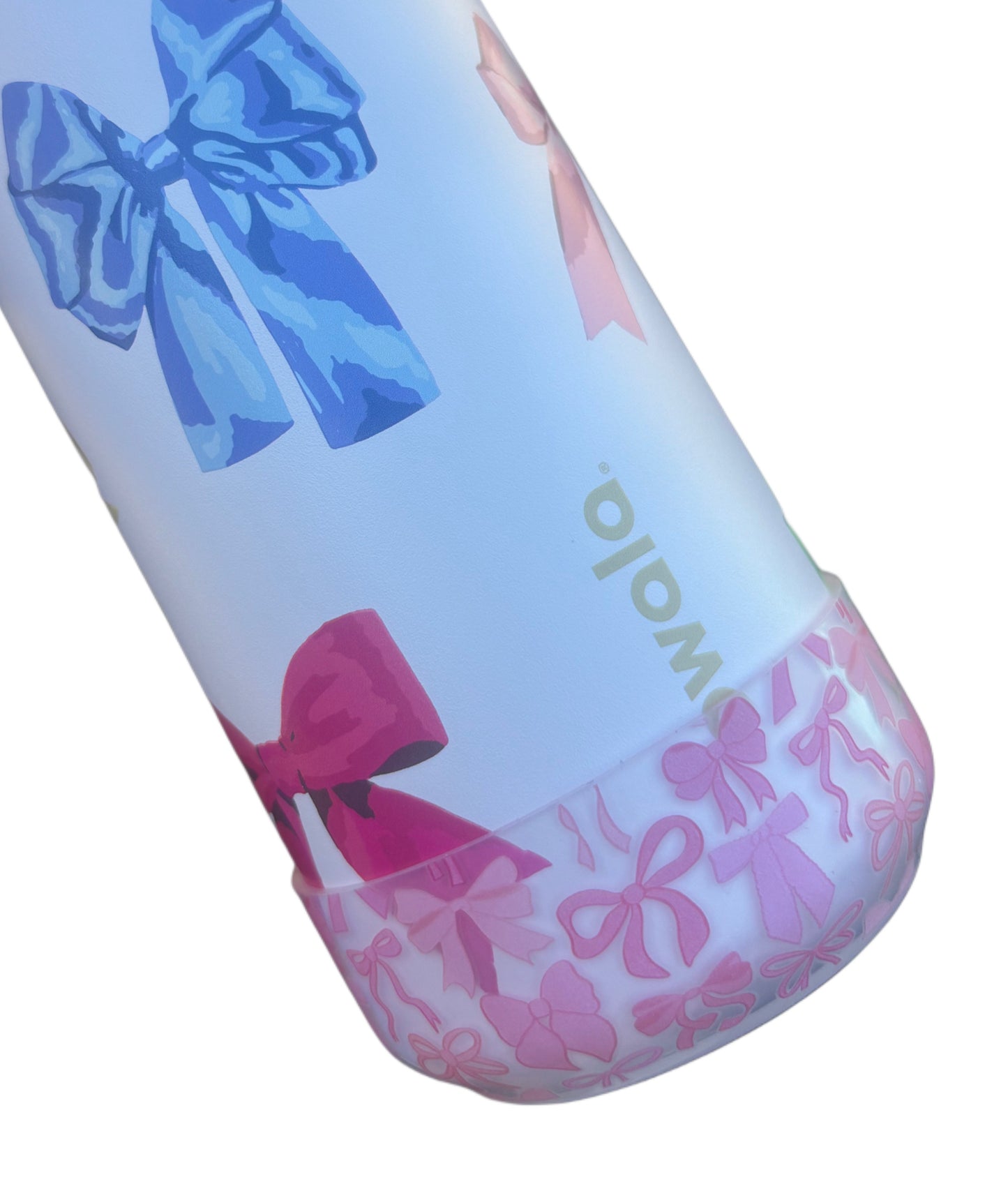 Pink Bows Clear Transparent Silicone Boot