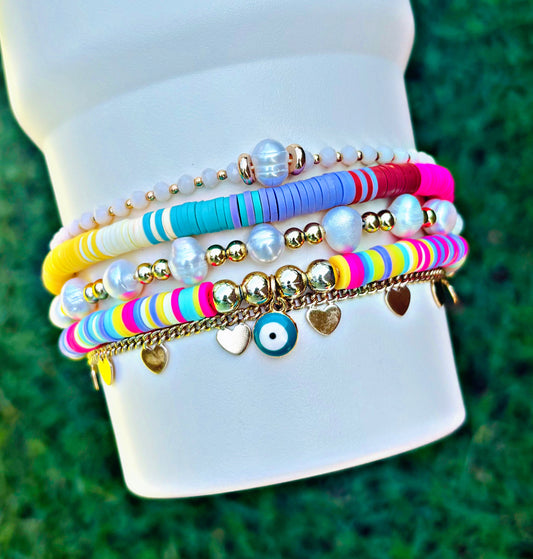 Colorful Adjustable Tie Cup Bracelets