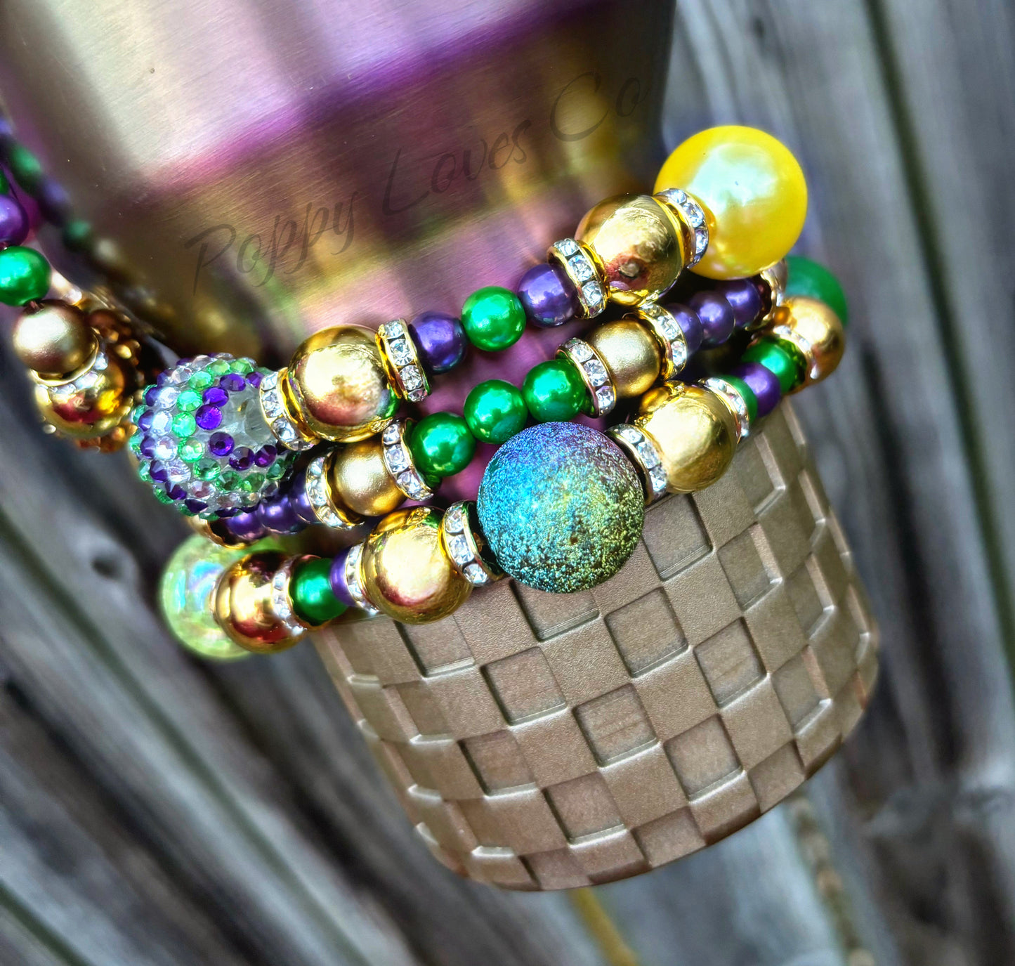 Mardi Gras Queen Cup Bracelets {See Description }