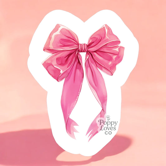 Pink Bow Magnet