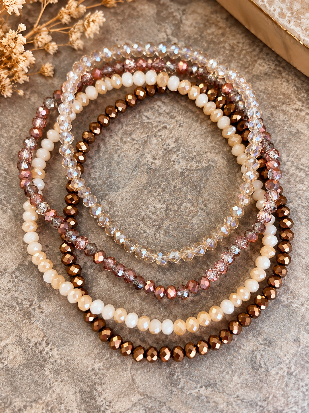 Dainty Glass Neutrals Wrist or Tumbler