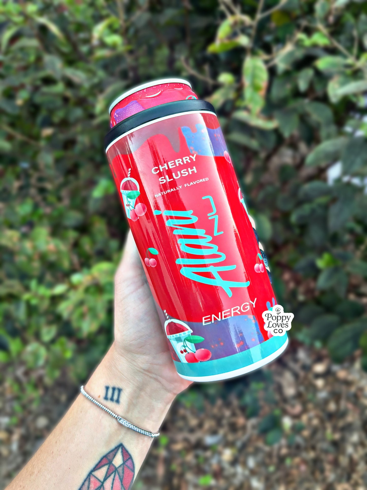 Cherry Slush 12oz Slim Can Holder