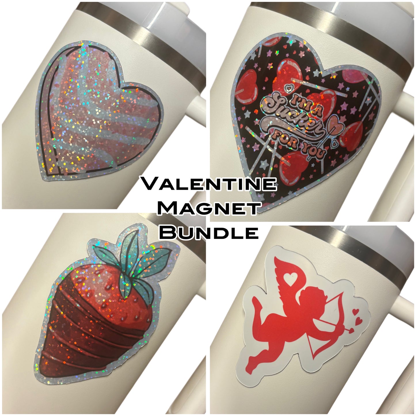 Valentine Bundle Tumbler Magnets 4pack