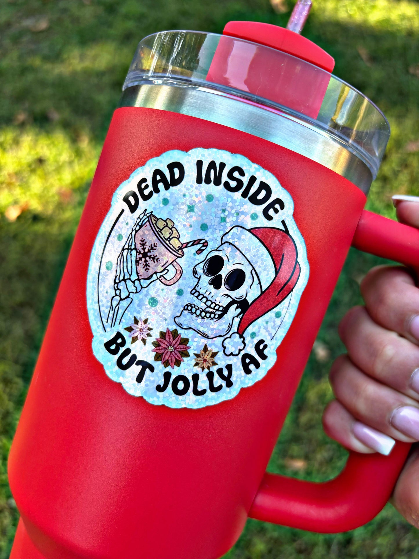 Jolly Skeleton Tumbler Magnet