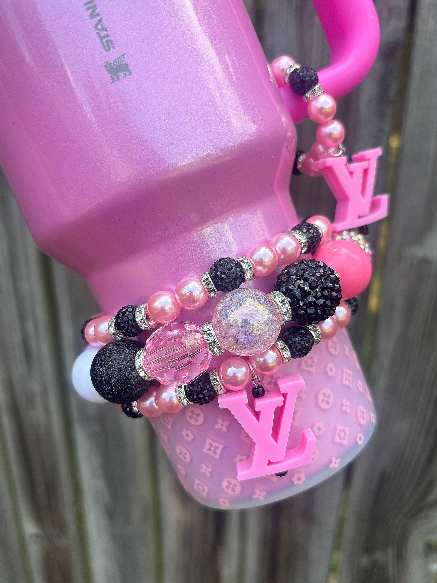 Pink & Black Designer Inspired Accessories